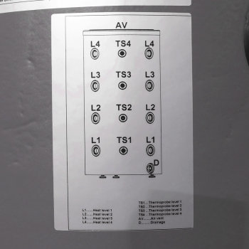 Tesy V200, 200l Pufferspeicher, hydraulische Weiche, stehend